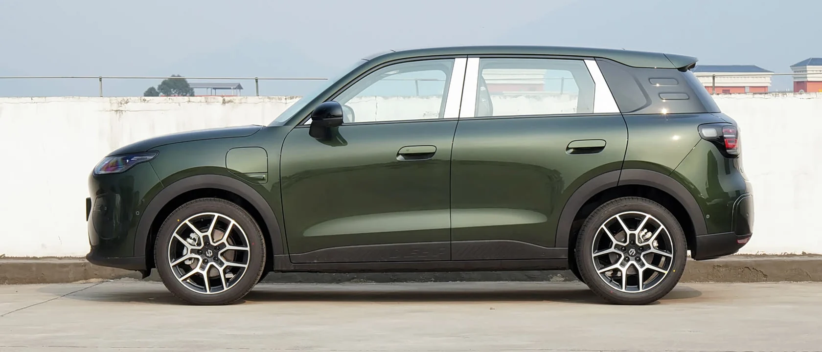 Leapmotor A10 compact electric SUV in Seaweed Green
